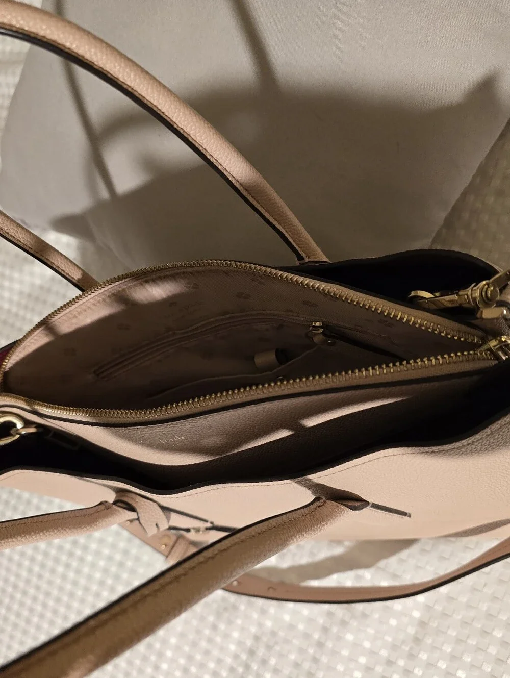 kate spade Blush Pink Leather Satchel with Detachable Strap - Picture 4 of 6
